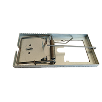 Piège à souris en acier grand receveur à ressort pour rongeurs belettes taupes et rats avec répulsif pour cage de capture pour les usines