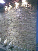 Panneau en pierre artificielle NEU PU, grande dalle, design moderne, revêtement extérieur décoratif pour hôtel, imperméable, durable, modèle 3D