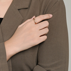 Popular on Instagram and in Europe and America: King and Queen titanium steel <b>couple</b> <b>rings</b>, niche, high-end, colorfast, wedding - Product Image 2