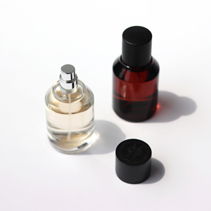 50ml Stock Amber Color Luxury <b>Empty</b> Cylinder Perfume <b>Spray</b> Glass <b>Bottle</b> With Black Cap - Product Image 6