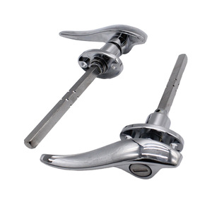 มือจับประตูสไตล์เรโทรสำหรับฟอร์ด 1932 1934 TAC H102 โลหะสีเงินแบบแบน - Product Image 3
