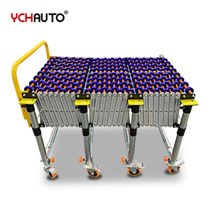 Transportadores de rodillos flexibles con rueda de patín de plástico sin alimentación, Transportador de Gravedad de transferencia de caja de cartón para descarga de camiones - Product Image 3