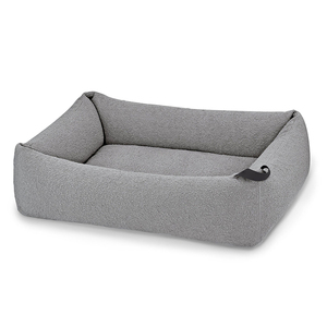 Maßgefertigtes Umweltfreundliches Luxus-Hundebett Großes Hundebett mit Solidem Bouclé-Muster Modisches Hundebett mit PU-Griff - Product Image 1