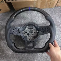 Volant de voiture personnalisé en cuir semi-plein et fibre de carbone véritable, accessoires pour Volkswagen VW Golf R 5 6 7 MK5 MK6 MK7 Gti Passat CC