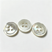 Boutons en nacre blanche naturelle à 4 trous, de haute qualité, nouveau design fantaisie, double face, pour vêtements