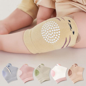 สนับเข่าแบบยืดหยุ่นสำหรับเด็ก0-<span class=keywords><strong>3</strong></span>ปีถุงเท้าผ้าฝ้ายนุ่มป้องกันเข่าสำหรับเด็กคลาน - Product Image 2