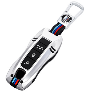 รถ Key Case สำหรับ Porsche Cayenne 958 911 <span class=keywords><strong>Lepin</strong></span> 996 Macan Panamera 997 944 924 987 987 Gt3 Cayman 987 Auto ผู้ถือ Shell Cover - Product Image 1