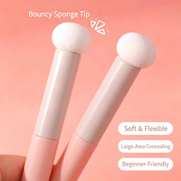 Pinceau correcteur tête de champignon, applicateur de maquillage à éponge douce pour fond de teint liquide, outil de beauté portable pour le visage