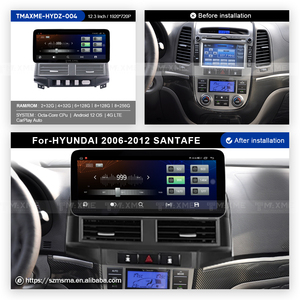 Maisimei 12.3 10.25 <span class=keywords><strong>pouces</strong></span> écran tactile android <span class=keywords><strong>8</strong></span>-core 1920*720 lecteur mp3 stéréo de voiture pour Hyundai SANTAFE 2006-2012 carplay 4G - Product Image 2