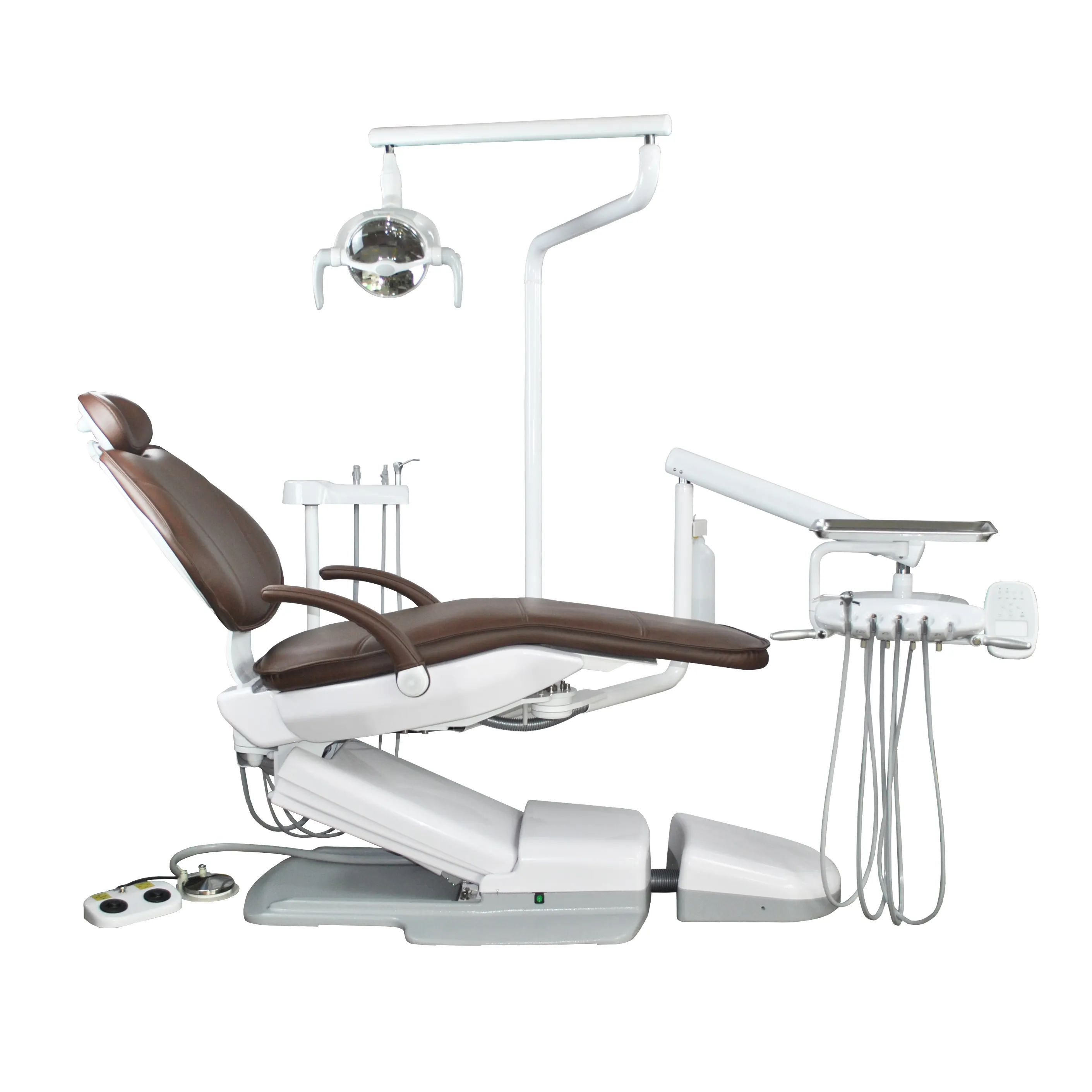 Interruptor de intercambio de mano izquierda y derecha, equipo dental, silla dental con CE, conjunto completo de silla dental