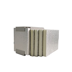 Unt 20 mét pre-cách điện <span class=keywords><strong>Polyurethane</strong></span> PU FOAM <span class=keywords><strong>Duct</strong></span> Panels đối với HVAC Hệ thống điều hòa không khí PIR tấm cách nhiệt với lá nhôm - Product Image 1