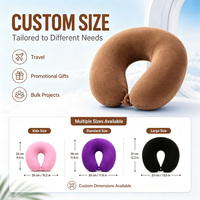 Almohada de Viaje en Forma de U con Relleno de Algodón PP Personalizada, para el Hogar, Oficina, Coche, Avión, Almohada Suave para el Cuello, para Regalos Promocionales