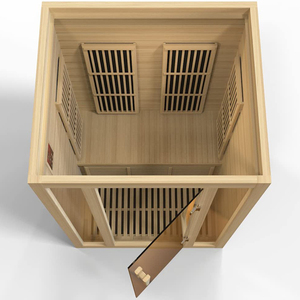 Cabine de Sauna à vapeur sèche à l'ozone pour 2 personnes, chauffage de la maison, dôme, Hemlock, Sauna à infrarouge lointain, à vendre - Product Image 3