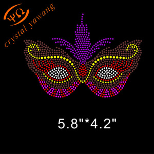 ลายปักติดเสื้อแบบรีดร้อน ลายมาร์ดิกราส์ พร้อมลายดอกฟลอร์เดลิส สำหรับงาน DIY - Product Image 3