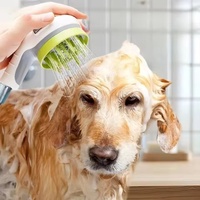 Pulvérisateur de Douche pour Animaux de Compagnie à Pression Améliorée, Confortable avec Brosse de Massage, Pulvérisateur de Lavage pour Chiens, Brosse à Poils, Outil de Bain pour Chats