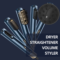 Styler capillaire professionnel 4 en 1, sèche-cheveux, lisseur, volumateur, tout-en-un, multifonctionnel, moteur sans balais, chauffage rapide