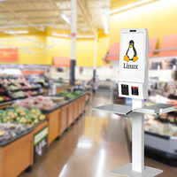 Kiosque de paiement interactif en libre-service de 21.5 pouces Kiosque à écran tactile automatique Kiosque de commande automatique dans le restaurant
