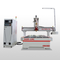 Router CNC de un solo husillo de 9kW, 1300x2500mm, con mesa de vacío y magazín ATC de 12 herramientas tipo disco para madera y metal