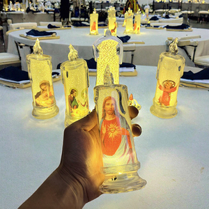 <span class=keywords><strong>Bougie</strong></span> Pilier <span class=keywords><strong>LED</strong></span> Sans Flamme en Plastique à Motif Personnalisable <span class=keywords><strong>pour</strong></span> les Fêtes de Pâques, les Cimetières et les Chapeaux - Product Image 1