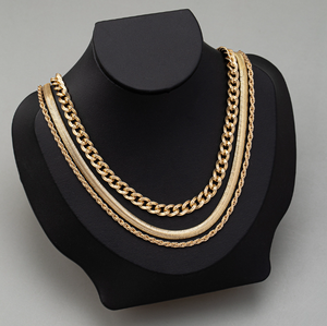 قلادة عنق على الطراز البوهيمي ، سلسلة عظمية ثعبان ، موضة نسائية من الفولاذ المقاوم للصدأ ، معدنية من الفولاذ المقاوم للصدأ - Product Image 2