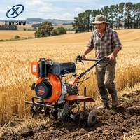 Moteur diesel robuste 178F 296cc 6HP, moteur de motoculteur renforcé avec compatibilité complète des engrenages pour l'approvisionnement des usines OEM