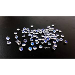 พลอยมูนสโตนสีรุ้งธรรมชาติ ขนาด 2.5 มม. น้ำหนัก 0.07 กะรัต คุณภาพ AAA ทรงกลมเจียระไนแบบบริลเลียนท์ สำหรับทำเครื่องประดับ - Product Image 4