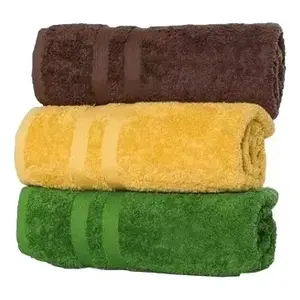 Paquete de Toallas de Algodón de Color Sólido, Toallas Rectangulares para Baño, Uso Doméstico - Product Image 1