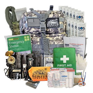 Kit <span class=keywords><strong>de</strong></span> <span class=keywords><strong>survie</strong></span> Bug Out Bag pour <span class=keywords><strong>1</strong></span> personne - Sac à dos <span class=keywords><strong>de</strong></span> <span class=keywords><strong>survie</strong></span> 50L - Outils <span class=keywords><strong>de</strong></span> <span class=keywords><strong>survie</strong></span> tactiques - Product Image 1