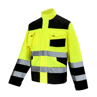 Blouse de travail technique jaune fluorescent pour électricien, réparateur automobile, uniforme réfléchissant, veste de sécurité haute visibilité pour hommes