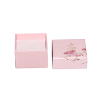 Boîte cadeau rose de luxe, neuve, faite à la main, en carton élégant, avec logo personnalisé imprimé et gaufré, recyclable, pour bijoux et montres, avec couvercle et base.