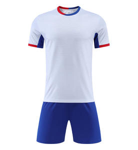 Jersey Sepak Bola Musim Panas Anak Unisex Lengan Pendek Seragam Tim Cetak Huruf Bahan Poliester untuk Siswa Sekolah Dasar - Product Image 3