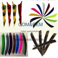 Plumes de flèche AC8 colorées pour tir à l'arc, plumes de dinde pour montage DIY, accessoires pour flèches de chasse et de tir sur cible