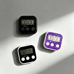 มัลติฟังก์ชั่นอิเล็กทรอนิกส์ LCD นาฬิกา<span class=keywords><strong>จับเวลา</strong></span>ทำอาหารในครัว ฐานแม่เหล็ก แบตเตอรี่เอเอ็นเอเอ นาฬิกาปลุกนักเรียนแบบพกพาเป็นมิตรกับสิ่งแวดล้อม - Product Image 2