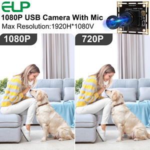 Elp 2MP 1080P H.264 Micro USB máy ảnh mô-đun miễn phí điều khiển Full HD USB Webcam Built-in Microphone - Product Image 2