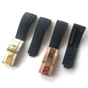 Özel logo 20mm TPU kauçuk saat kayışı nefes özelliği ile Metal toka değiştirme ile su geçirmez dalgıç kayış bilezik - Product Image 1