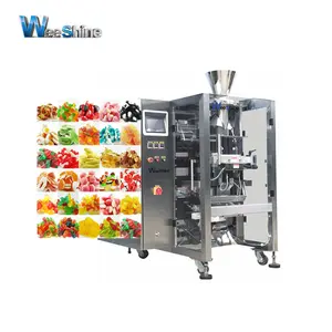 WEESHINE 20-80 bag/min Alta Velocidade Gummy Bear Candy Machine Vertical Máquina De Embalagem Automática Do Grânulo