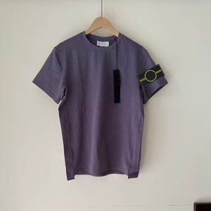 Camiseta de Manga Corta para Hombre, Estilo Clásico, Vintage, 100% Algodón, Casual de Verano, con Diseño de Piedras de Lujo, 2026 - Product Image 1