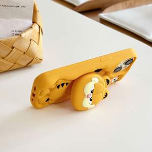 Custodia per Telefono in Silicone Morbido 3D con Simpatico Cartone Animato e Supporto Intelligente Giallo Garfield per <span class=keywords><strong>iPhone</strong></span> 16/15/14/13/12/<span class=keywords><strong>11</strong></span> <span class=keywords><strong>Pro</strong></span> Max - Product Image 2