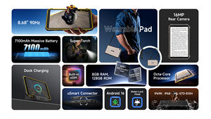 Ulefone Rugking Pad Pro Rugged <b>Tablet</b> PC <b>8</b>.68 Inch 7100mAh Main 16MP Camera <b>8</b>+128GB Android 16 Pad - Product Image 5