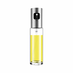 Multifunction Glass Olive Oil Spray Bottle 100ml Eco-Friendly New Design for Salad <b>BBQ</b> Kitchen Baking Roasting - Product Image 1
