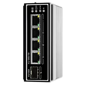 CVT โรงงาน VLAN/ขยายโหมดแยกอุตสาหกรรม Ethernet สวิตช์, Unmanaged 10/100Mbps สวิตช์เครือข่าย Din-rail, 1Gbps