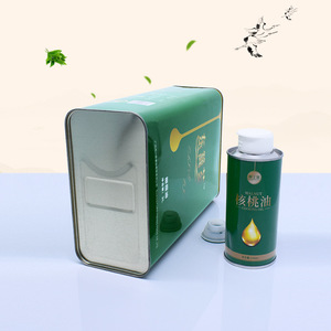 Lata de aceite de oliva virgen extra de 3 L 5 l vacía personalizada recipiente <span class=keywords><strong>rectangular</strong></span> con tapas de plástico - Product Image 3