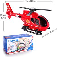 Avion télécommandé infrarouge avec lumières et musique, jouet volant pour enfants de 3 ans et plus, cadeau d'anniversaire pour garçons et filles