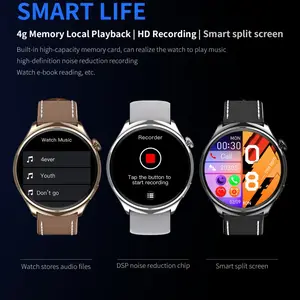 Jam tangan olahraga pintar dewasa tahan air 4 jam tangan pintar musik lokal multifungsi pembayaran denyut jantung NFC luar ruangan