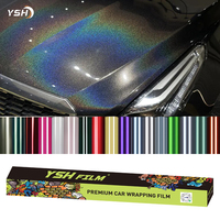 Film vinyle automobile résistant aux UV haute brillance Rouleaux décoratifs en PET teintés de vinyle à vendre