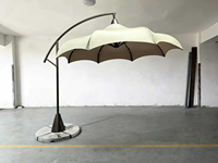 Parapluie pliant en aluminium de qualité supérieure, léger, imperméable, anti-UV, grand format, commercial, pour hôtels, parcs et places publiques