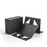 Boîte en papier pliable, ruban en satin de luxe, fermeture magnétique, boîte rigide pour la Saint-Valentin, emballage romantique pour chocolats et bonbons