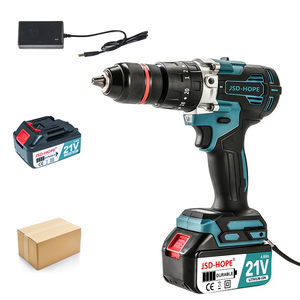 Perceuse à main haute puissance 13mm perceuse à glace rechargeable au lithium sans brosse avec perceuse à percussion pour arme de poing à courant continu pour applications d'outils - Product Image 1