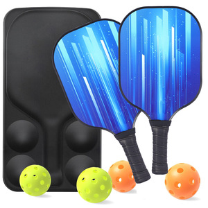 Juego de palas de Pickleball con pelotas y bolsa de transporte, fibra de carbono, antideslizante, para ocio al aire libre, forma estándar, diseño moderno - Product Image 4
