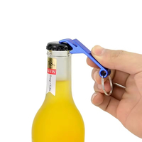 Porte-clés multifonctionnel pratique 3 en 1 en métal, ouvre-bouteille, ouvre-boîte, ouvre-bière, logo personnalisé au laser, publicité d'événement, petit cadeau